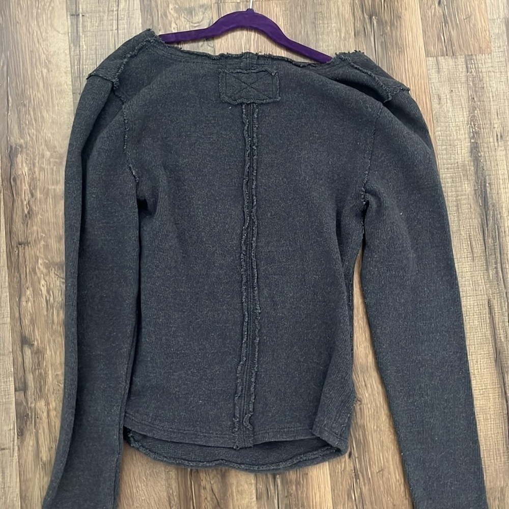 Free People Cross Over Sweater - Picture 4 of 4